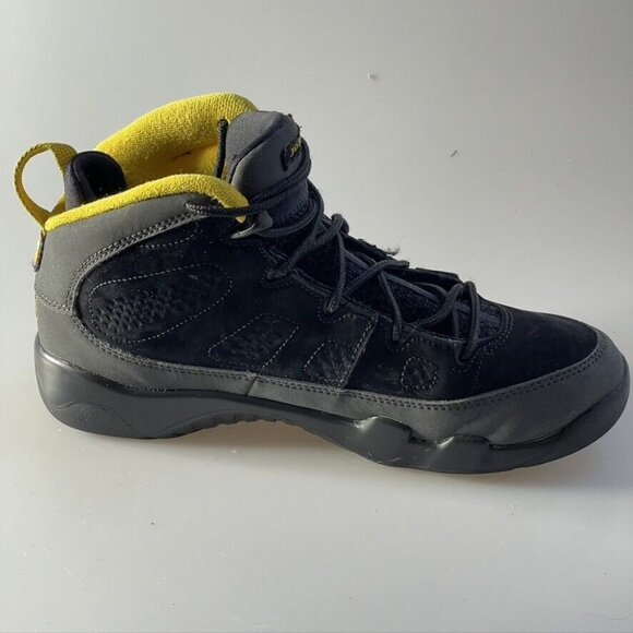 Air Jordan 9 Retro Nike Tennis Shoes High Top Dark Charcoal Sneaker Kids Size 3Y - Picture 8 of 12